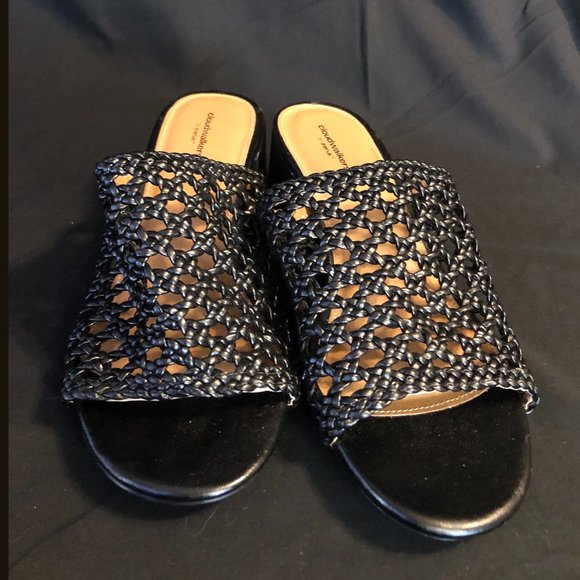 Black Cloudwalkers Slides Size 10W - Picture 1 of 7
